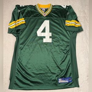 Reebok NFL Green Bay Packers Brett Farve Green Stitched Jersey Mens 54 Y2K 00s